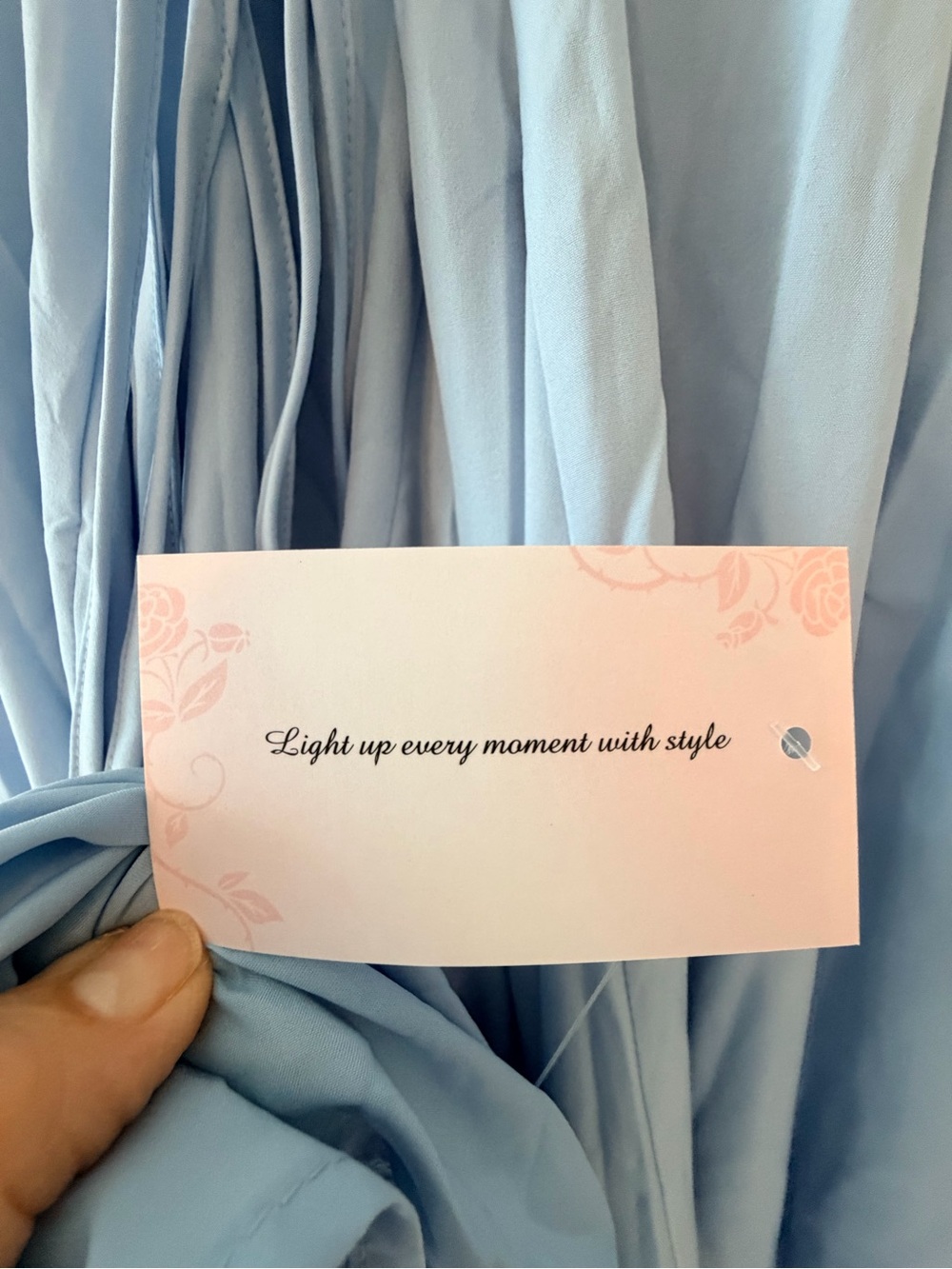 Light Blue Midi Dress β’ Square Neck β’ Back Corset β’ Size 10 / Large β’ Auraxe - Picture 10 of 11